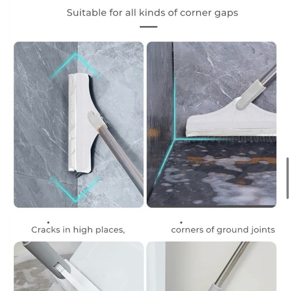 NWT Multi-use Brush Cleaning Scrub Brush And Squeegee - Picture 9 of 12